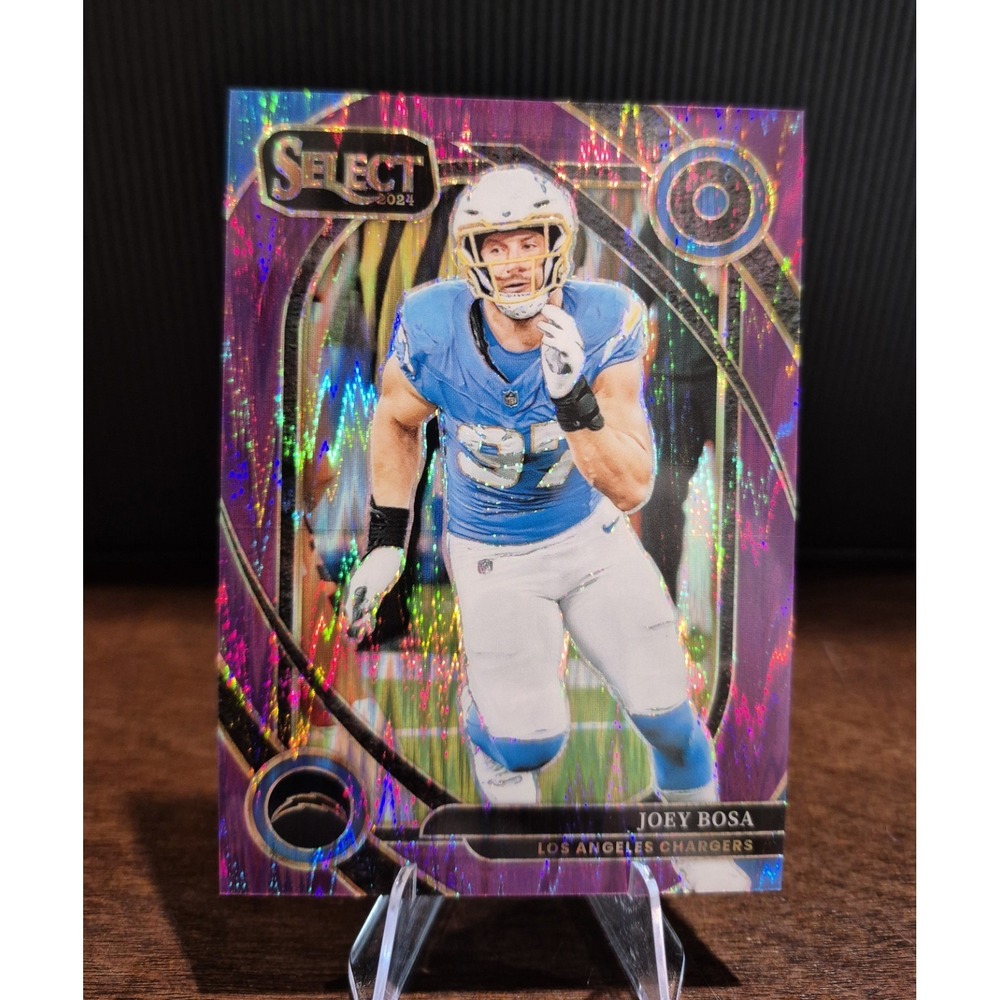 2024 Panini Select Joey Bosa #270 Club Level Purple Shock Prizm /360 LA Chargers